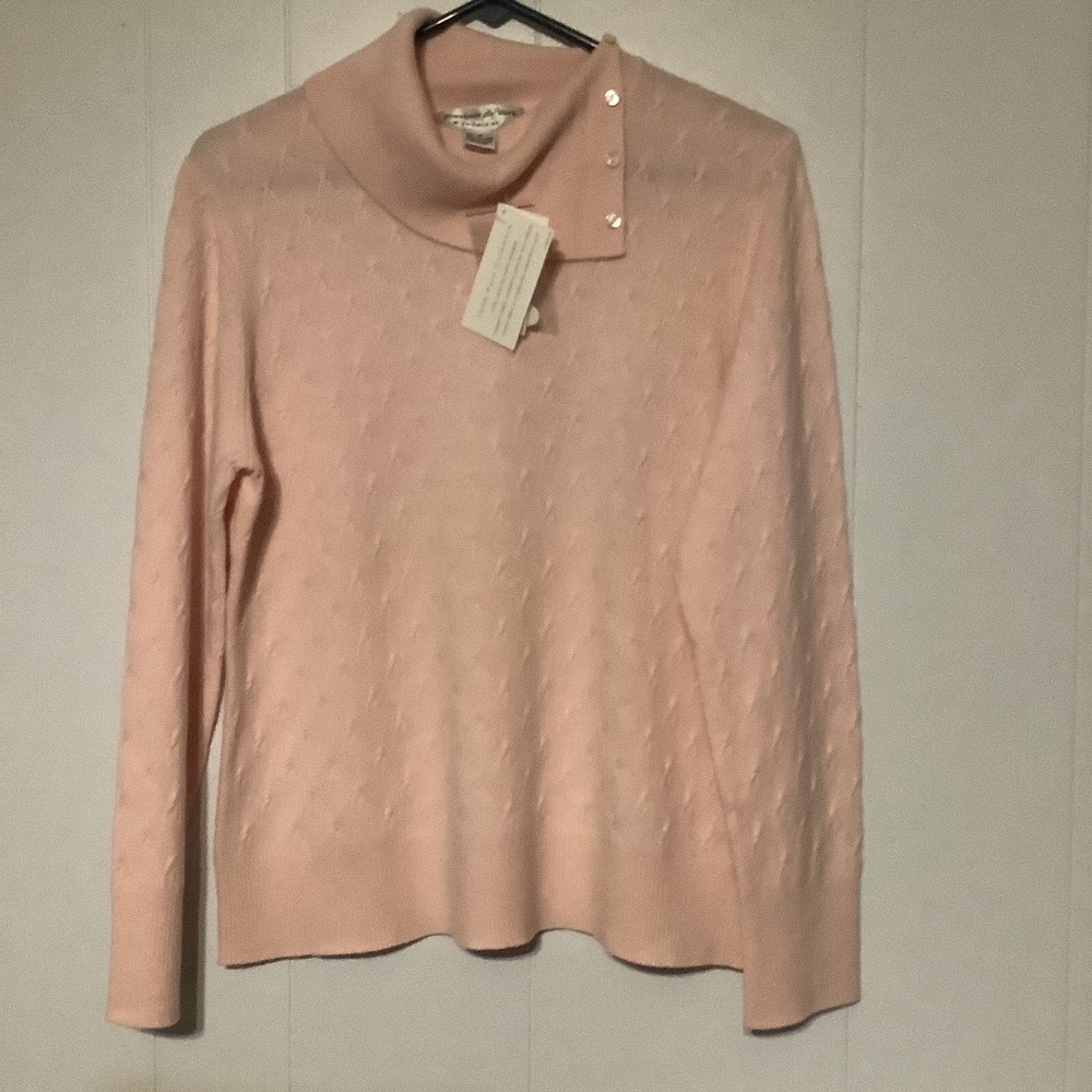 Ladies sweater sz M 100% Cashmere Preston &York NWT